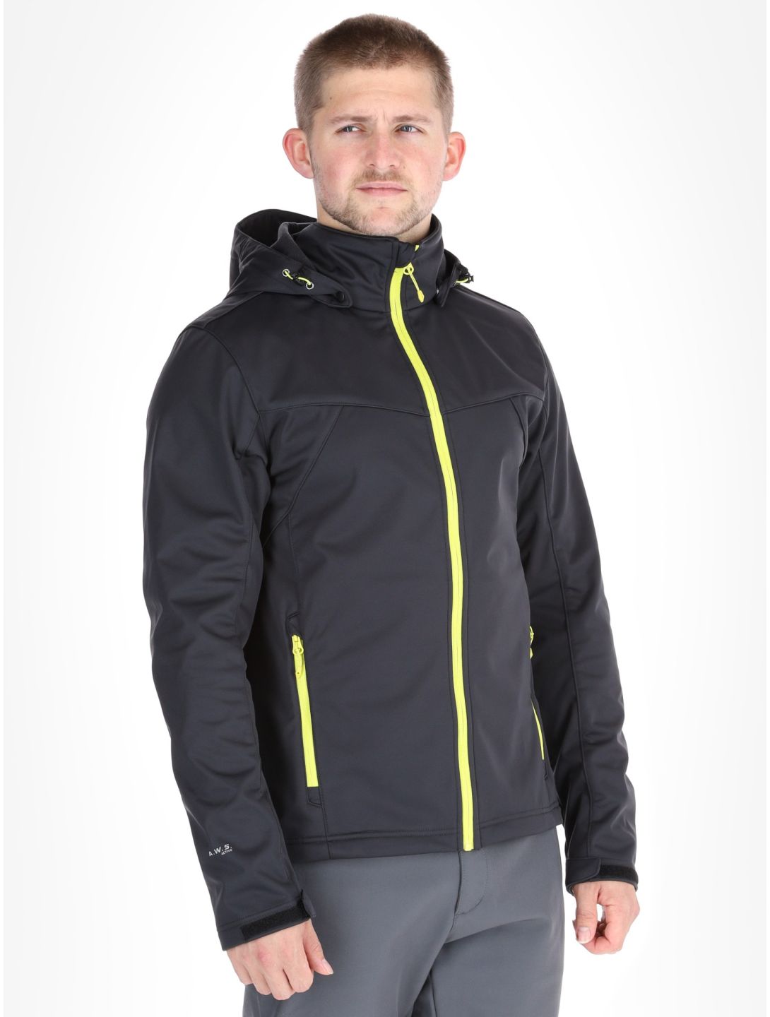 Icepeak, Biggs veste de ski softshell hommes Anthracite gris 