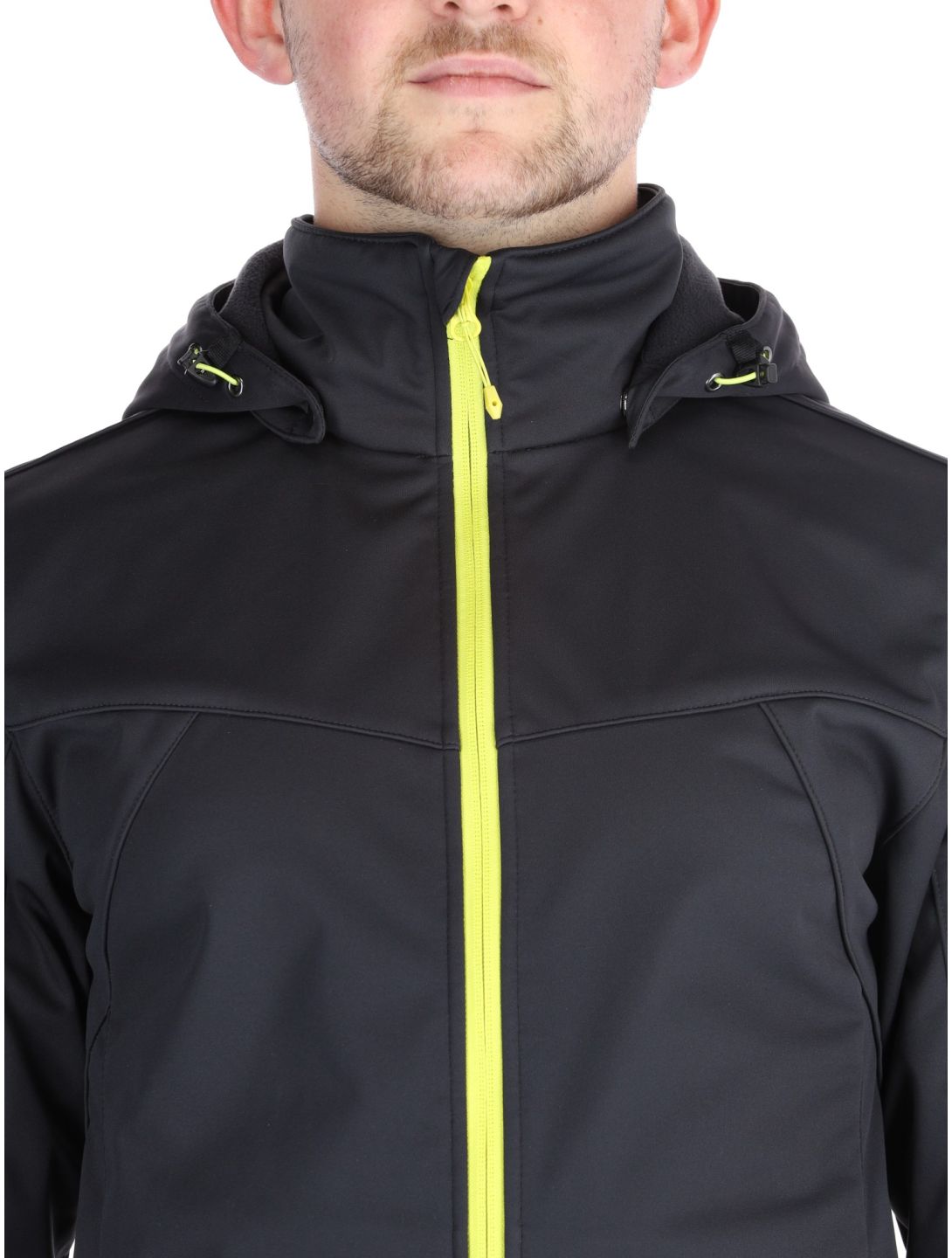 Icepeak, Biggs veste de ski softshell hommes Anthracite gris 