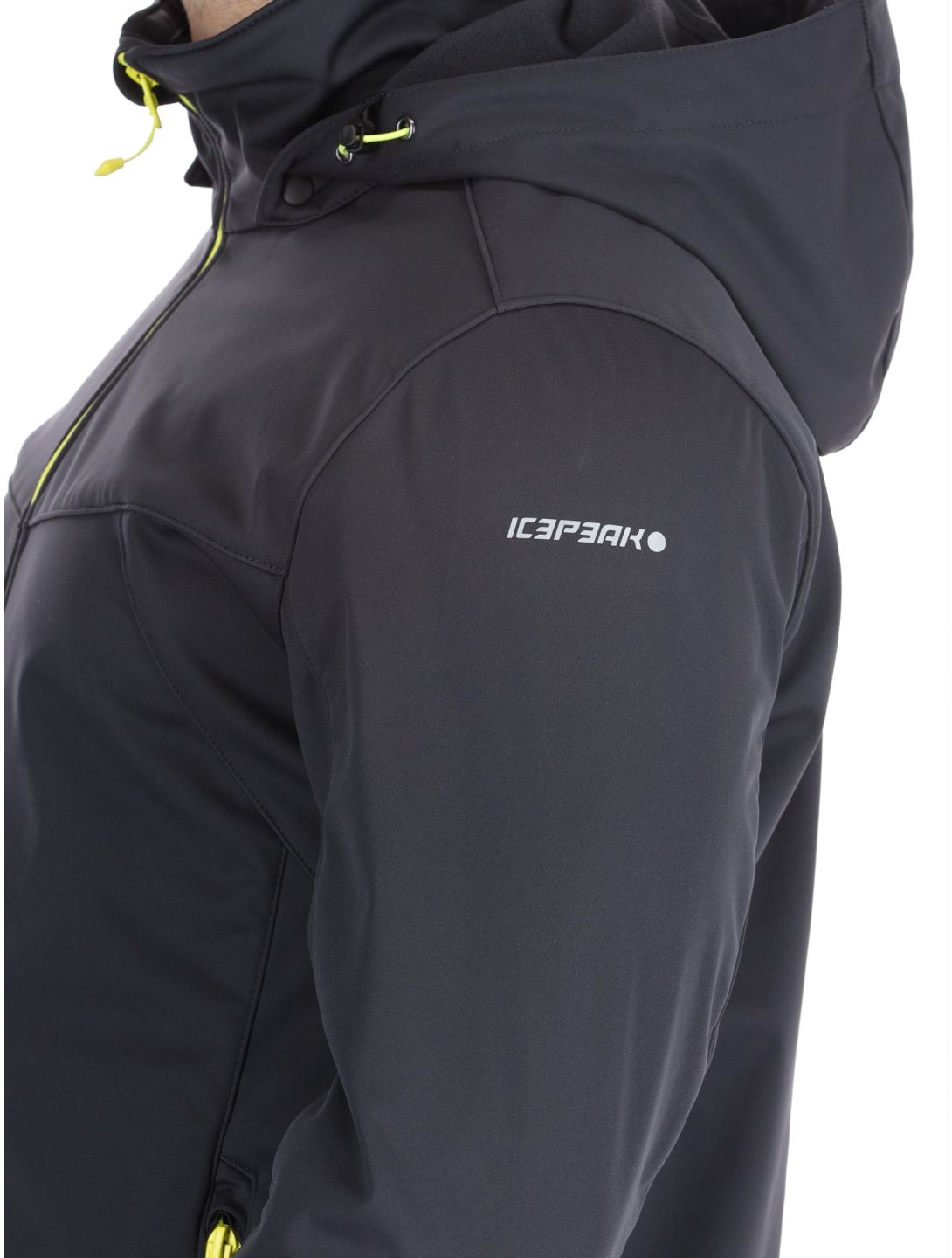 Icepeak, Biggs veste de ski softshell hommes Anthracite gris 