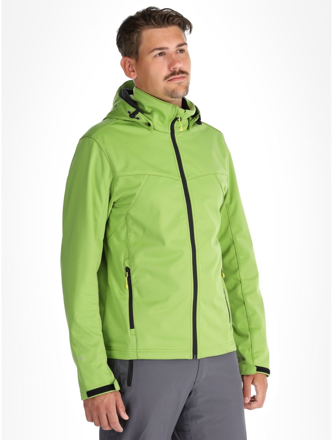 Icepeak, Biggs veste de ski softshell hommes Asparagus vert 