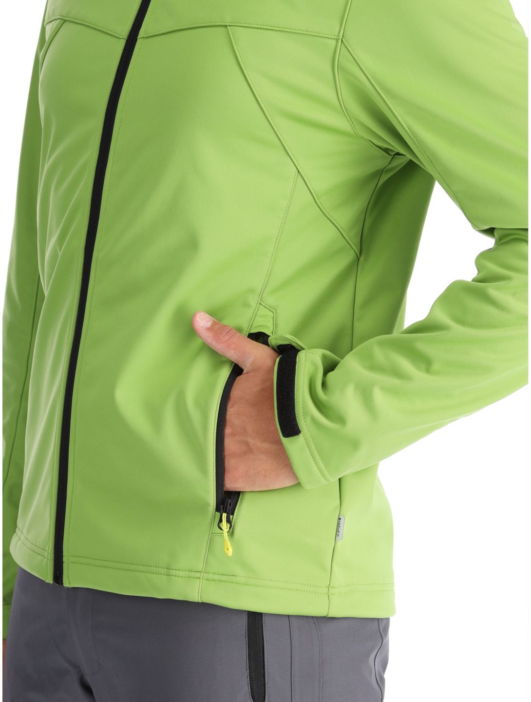 Icepeak, Biggs veste de ski softshell hommes Asparagus vert 