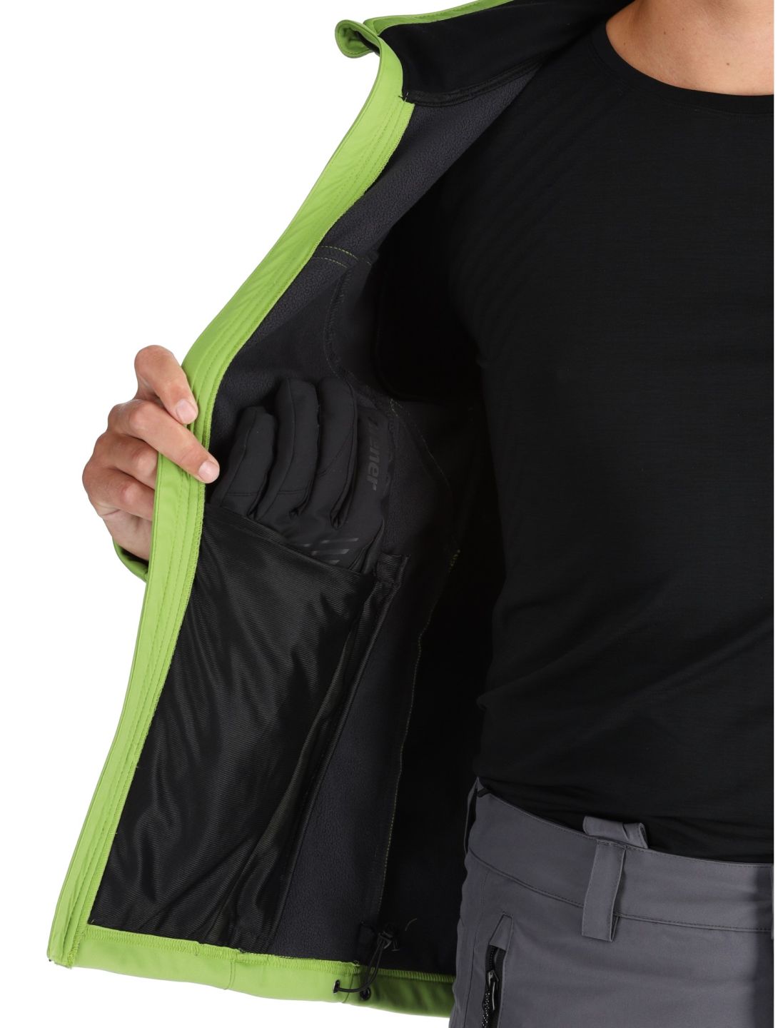 Icepeak, Biggs veste de ski softshell hommes Asparagus vert 