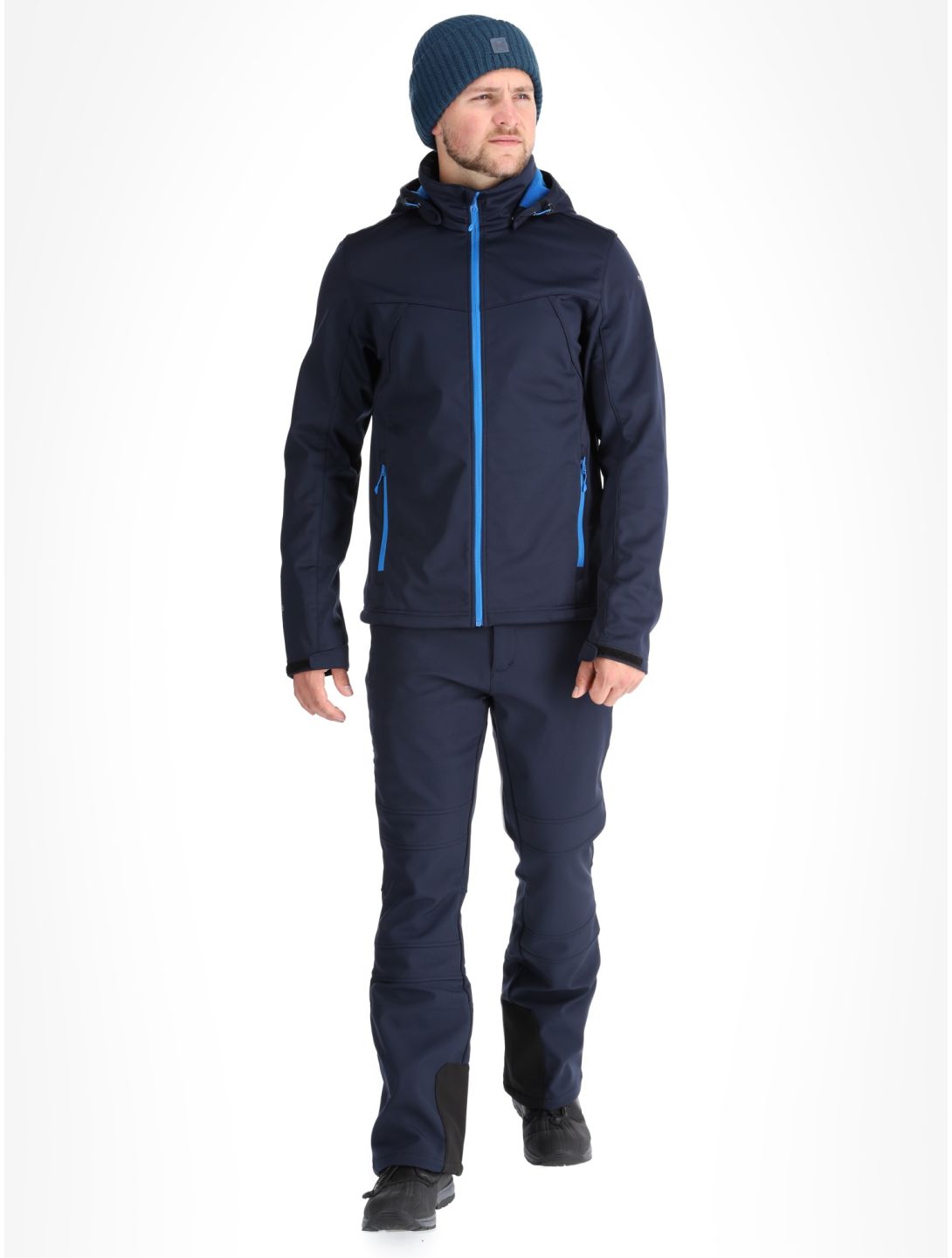 Icepeak, Biggs veste de ski softshell hommes Blauw bleu 