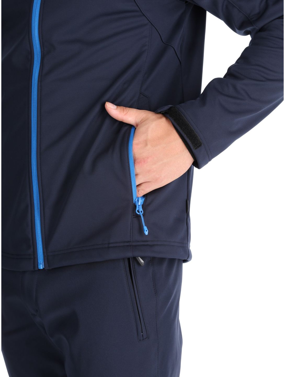 Icepeak, Biggs veste de ski softshell hommes Blauw bleu 