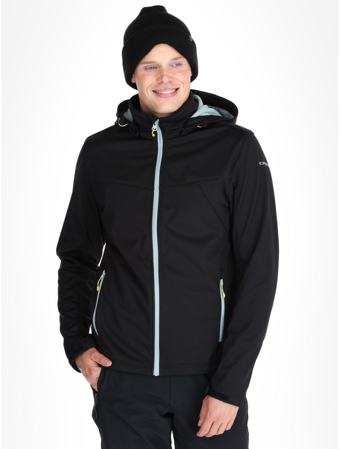 Icepeak, Biggs veste de ski softshell hommes Groen vert 