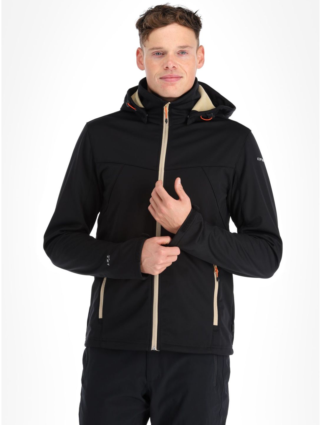 Icepeak, Biggs veste de ski softshell hommes noir 