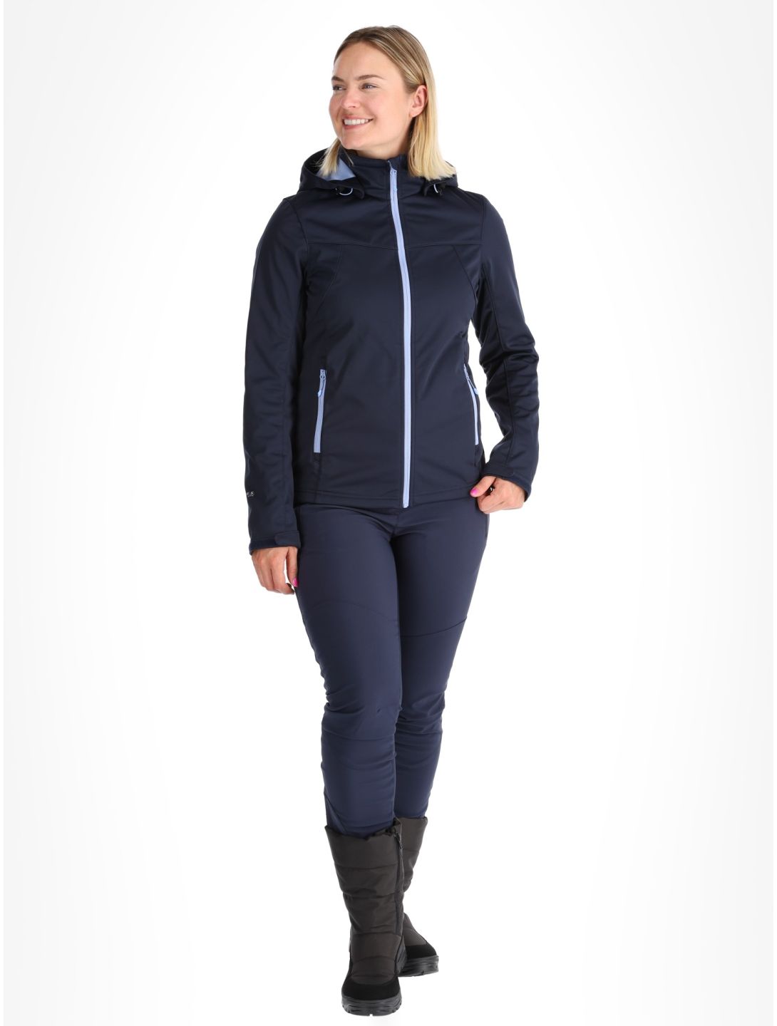 Icepeak, Boise veste de ski softshell femmes Blue bleu 