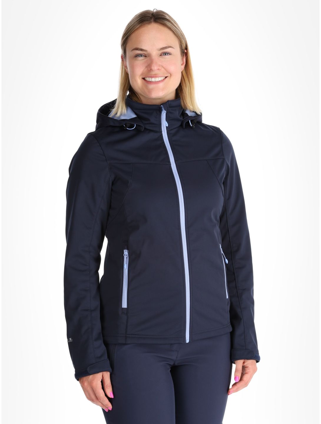 Icepeak, Boise veste de ski softshell femmes Blue bleu 