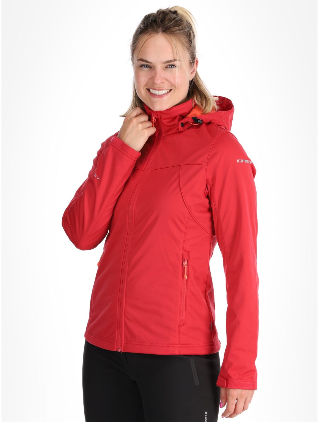 Icepeak, Boise veste de ski softshell femmes Cranberry rouge 