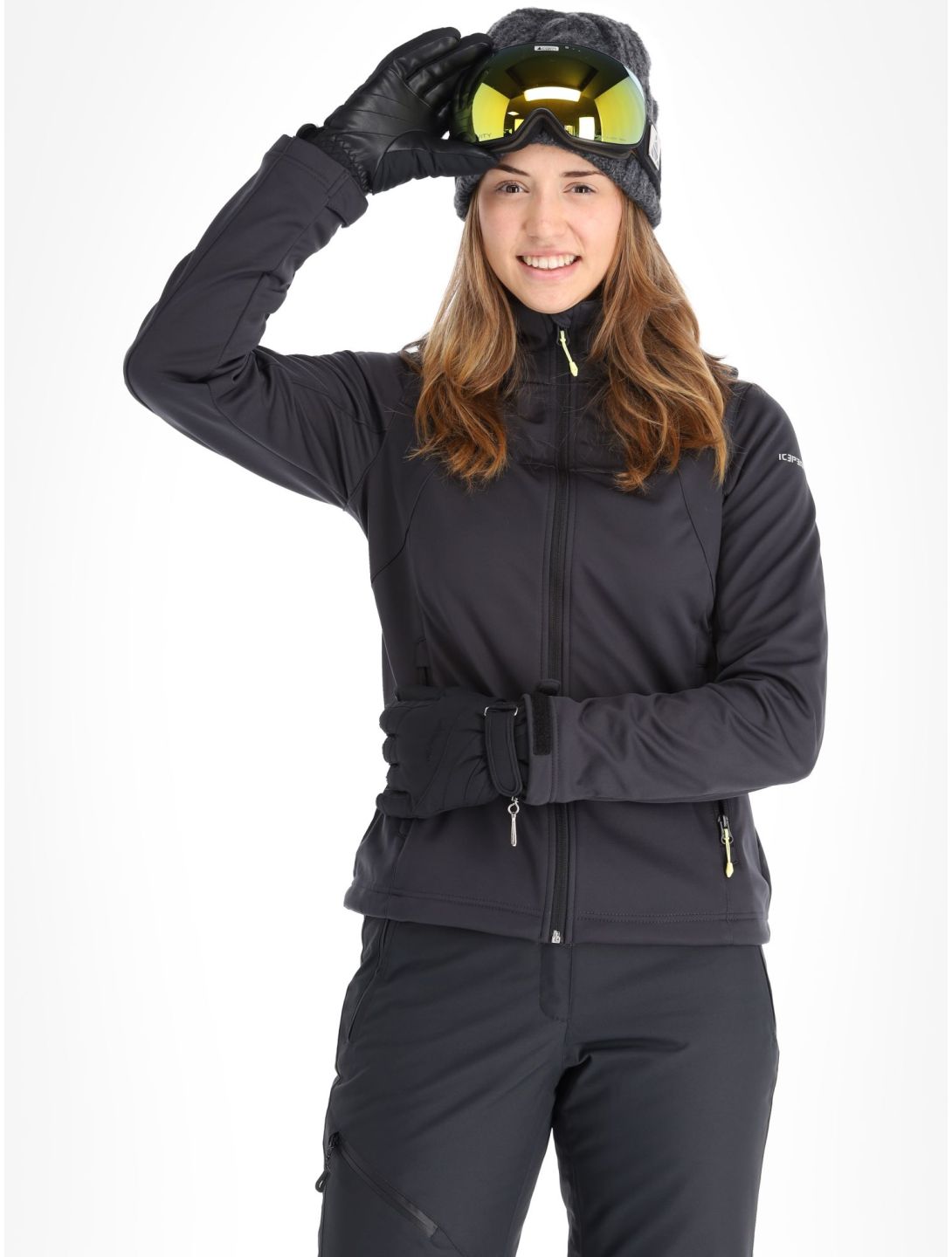 Icepeak, Boise veste de ski softshell femmes gris 