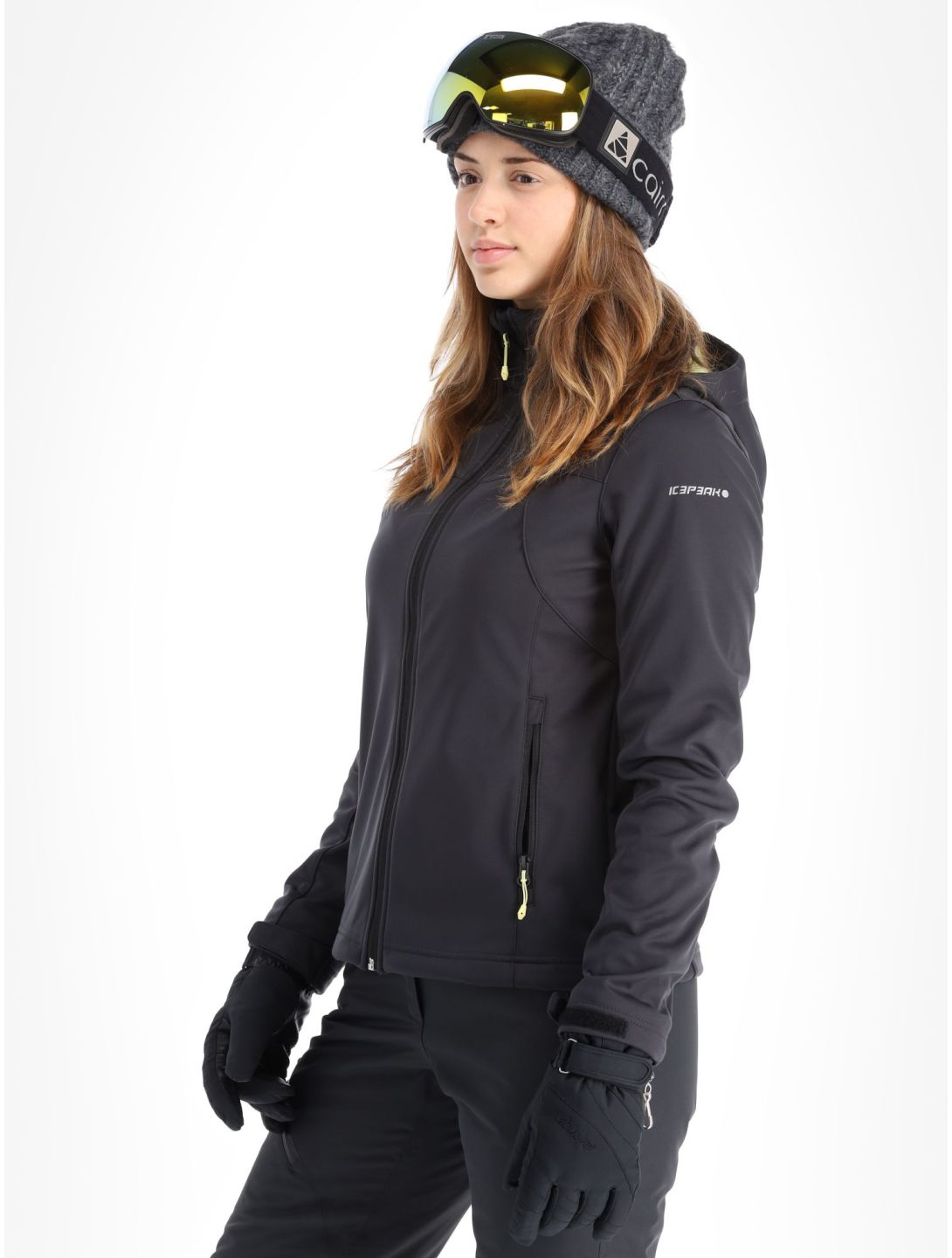 Icepeak, Boise veste de ski softshell femmes gris 