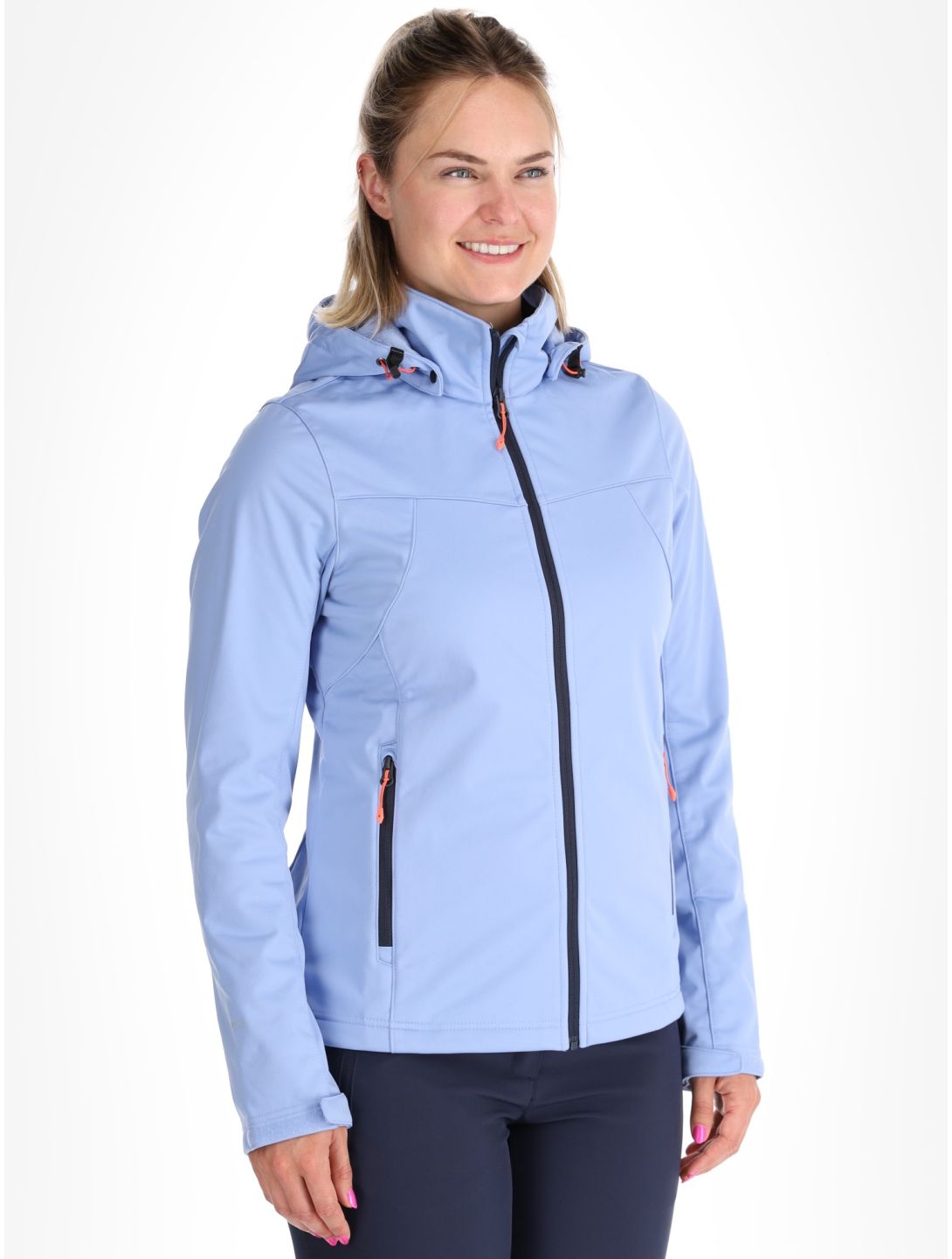 Icepeak, Boise veste de ski softshell femmes Light Blue bleu 