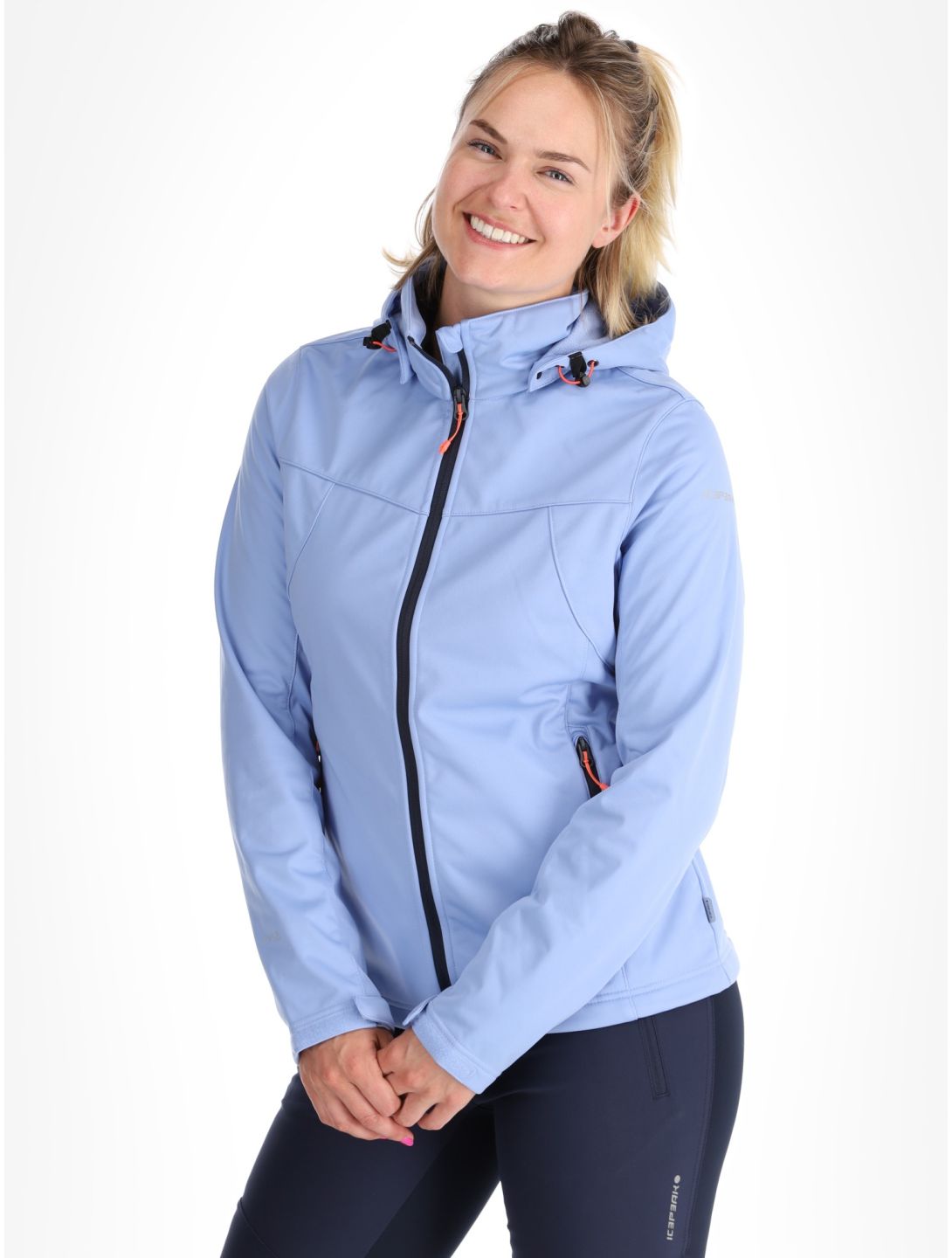 Icepeak, Boise veste de ski softshell femmes Light Blue bleu 