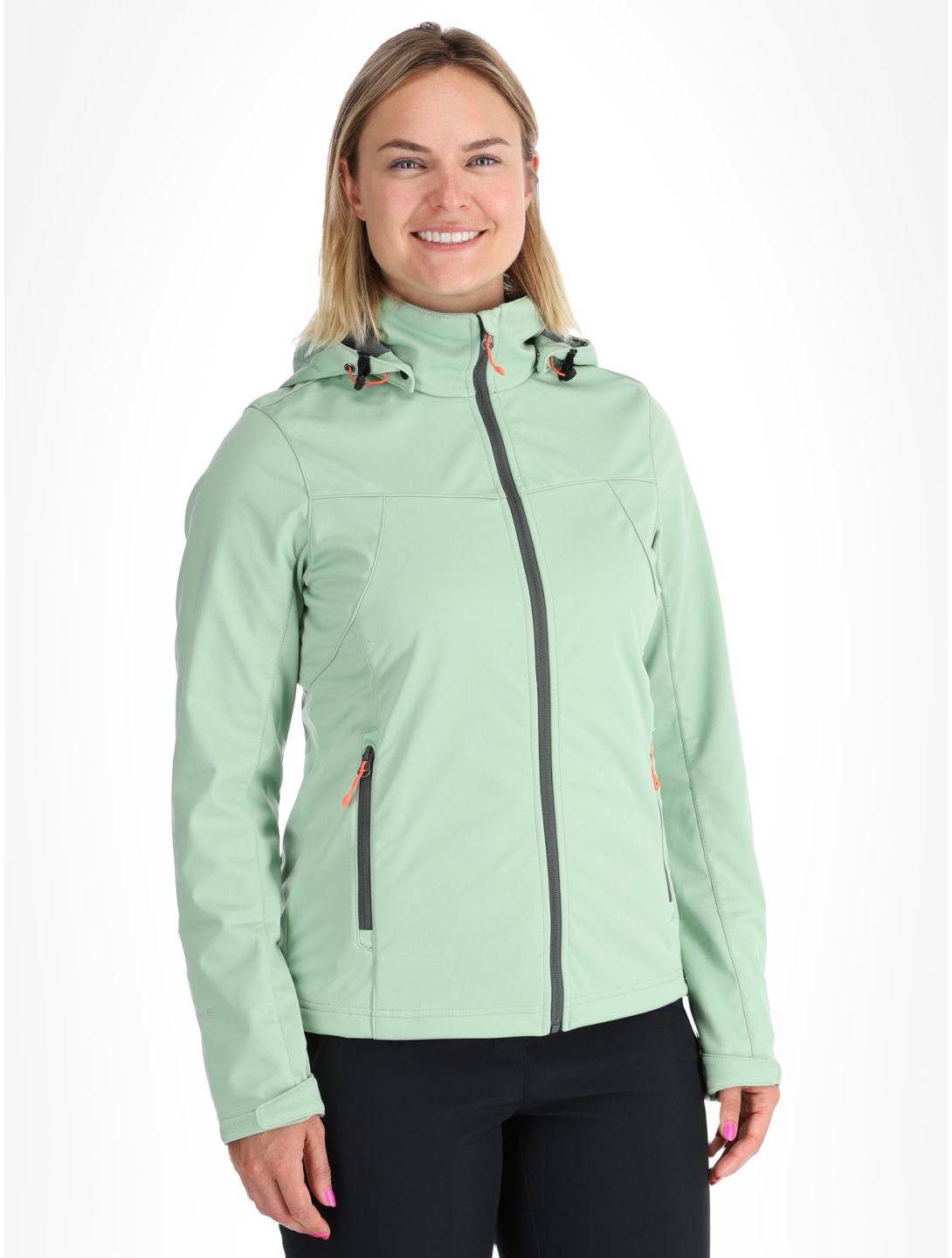 Icepeak, Boise veste de ski softshell femmes Light Green vert 