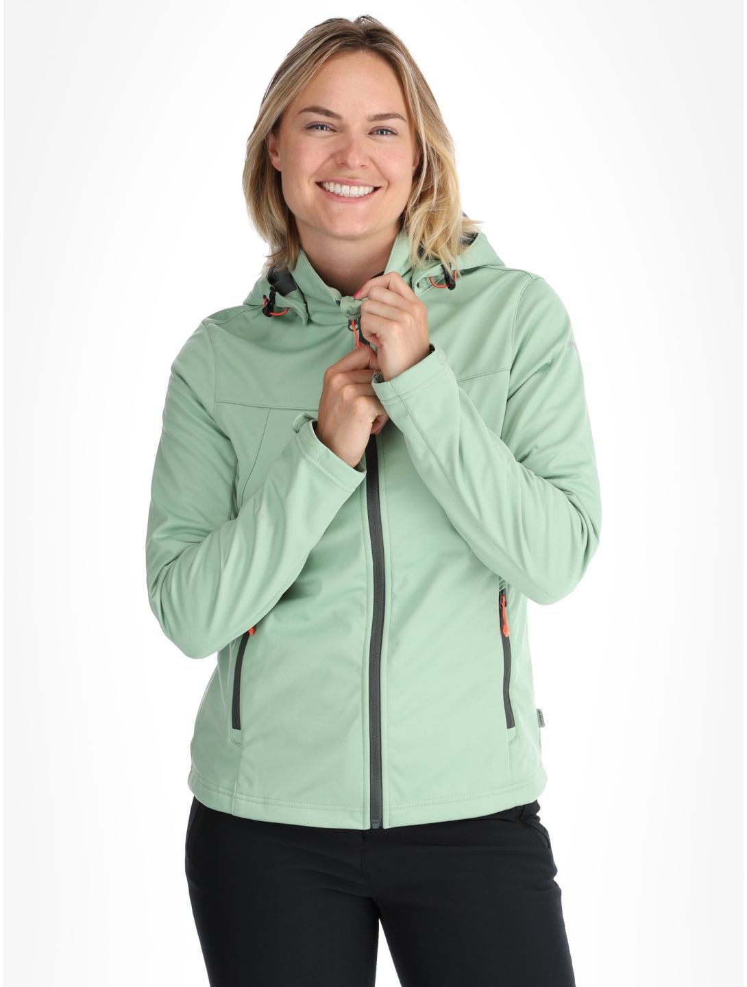 Icepeak, Boise veste de ski softshell femmes Light Green vert 