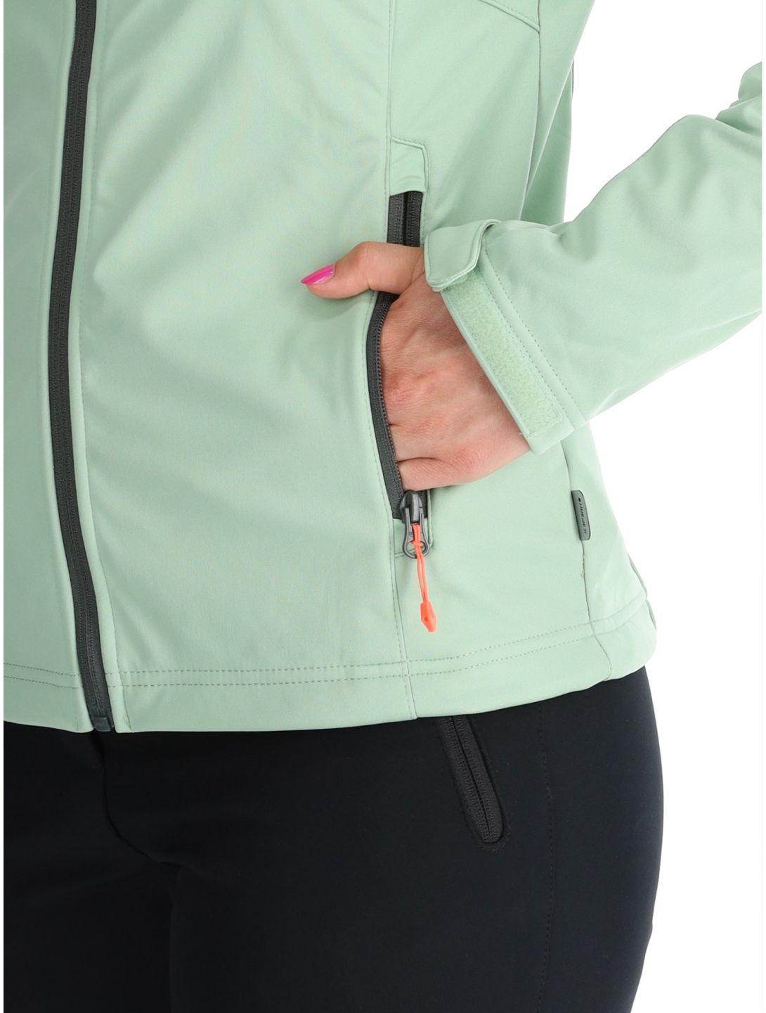 Icepeak, Boise veste de ski softshell femmes Light Green vert 