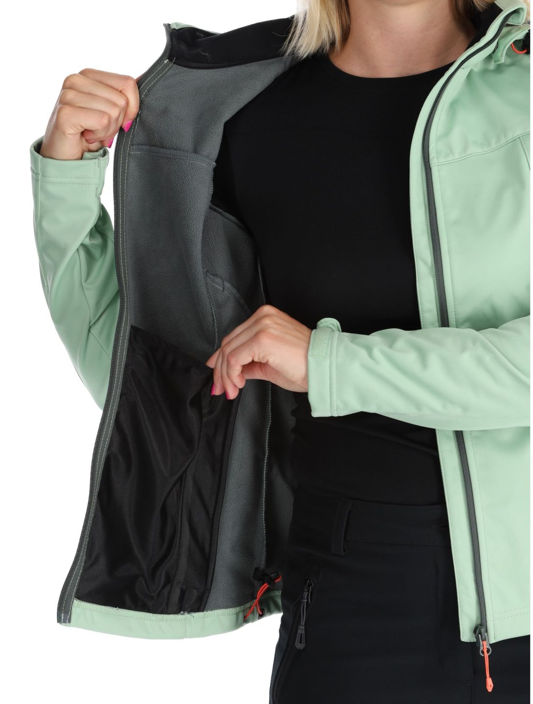 Icepeak, Boise veste de ski softshell femmes Light Green vert 