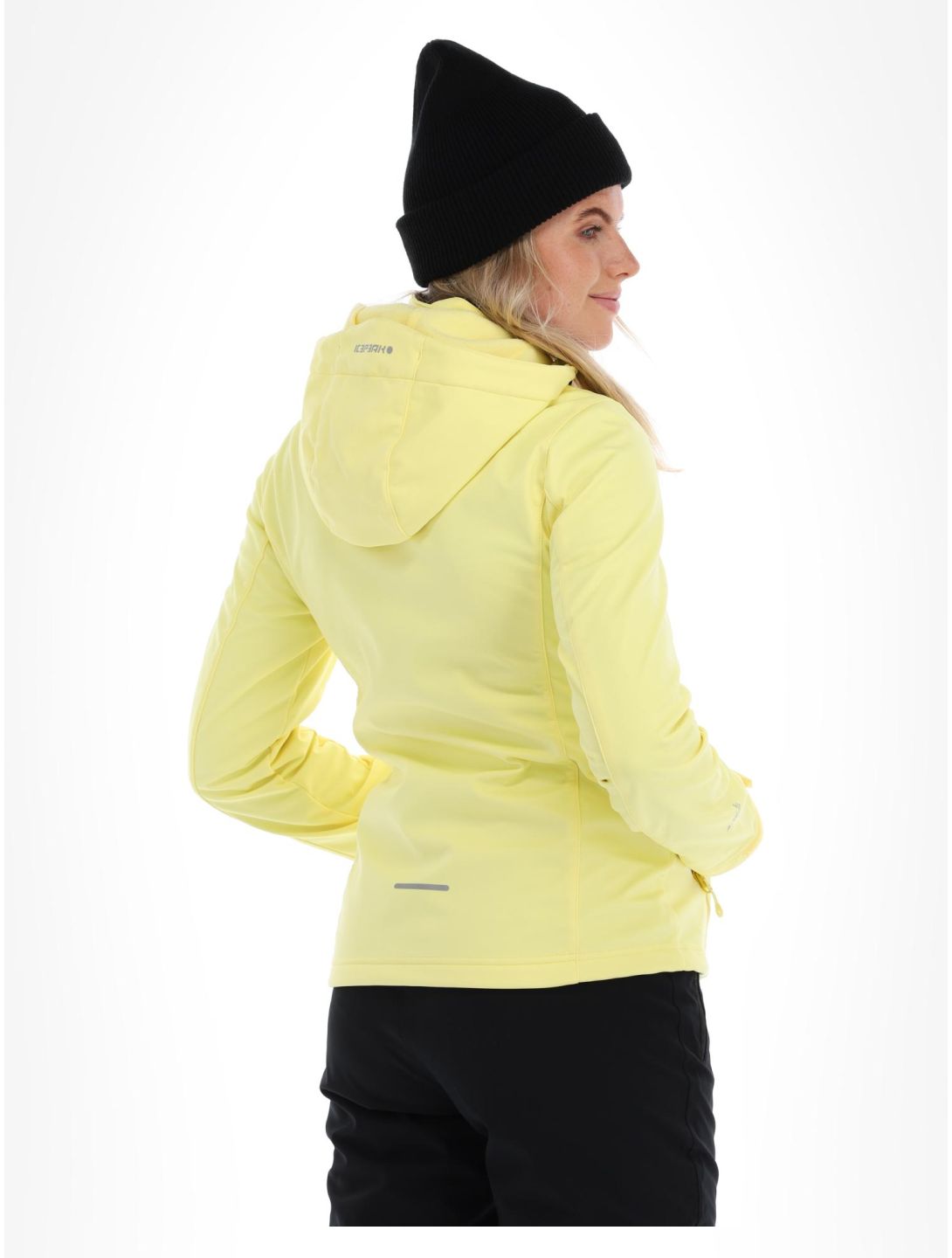 Icepeak, Boise veste de ski softshell femmes pastel jaune 