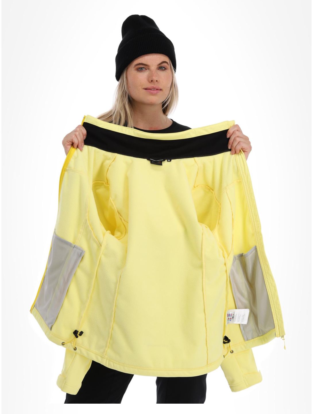 Icepeak, Boise veste de ski softshell femmes pastel jaune 