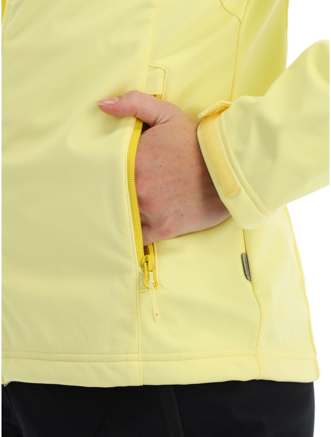 Icepeak, Boise veste de ski softshell femmes pastel jaune 