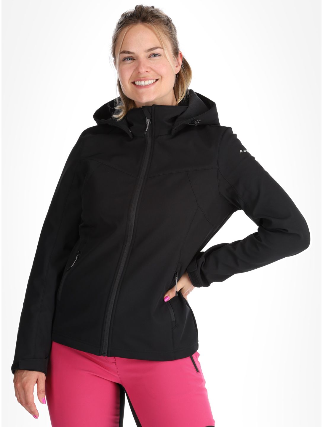 Icepeak, Brenham veste de ski softshell femmes Basic Black noir 