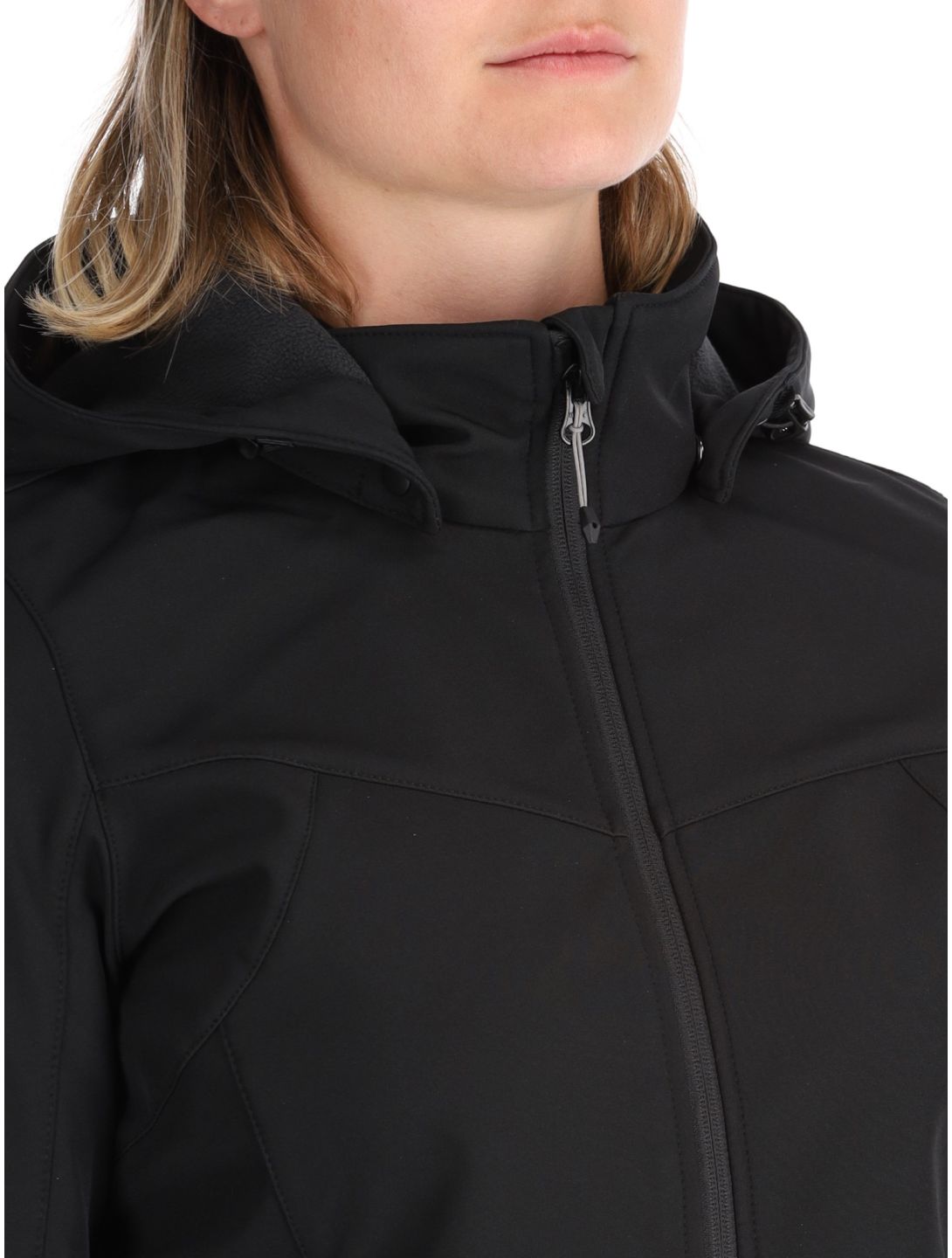 Icepeak, Brenham veste de ski softshell femmes Basic Black noir 