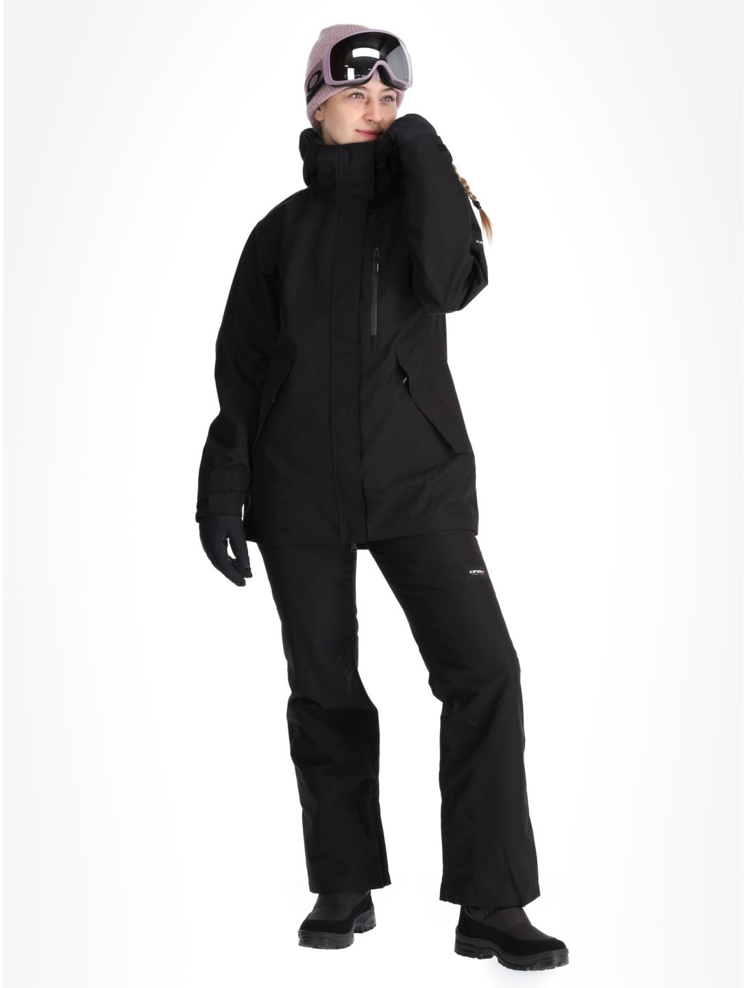 Icepeak, Cabot veste de ski à coque dure femmes Black noir 