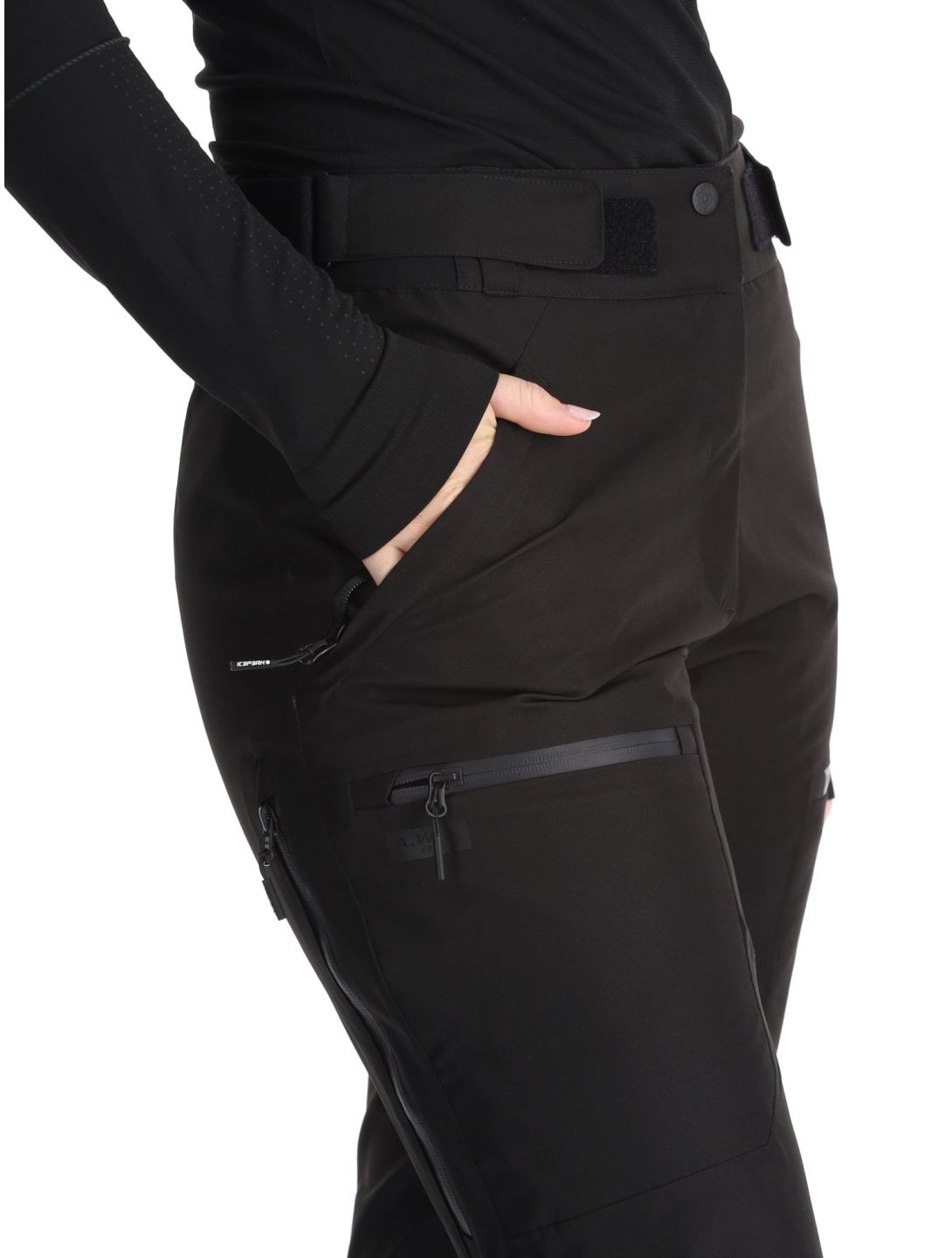 Icepeak, Calau pantalon de ski à coque dure femmes Black noir 