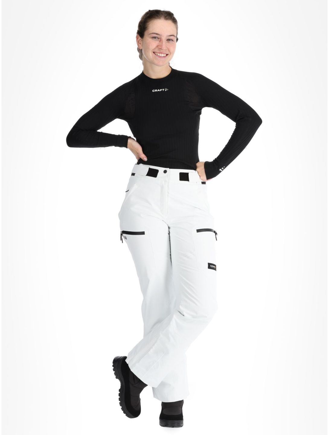 Icepeak, Calau pantalon de ski à coque dure femmes Natural White blanc 