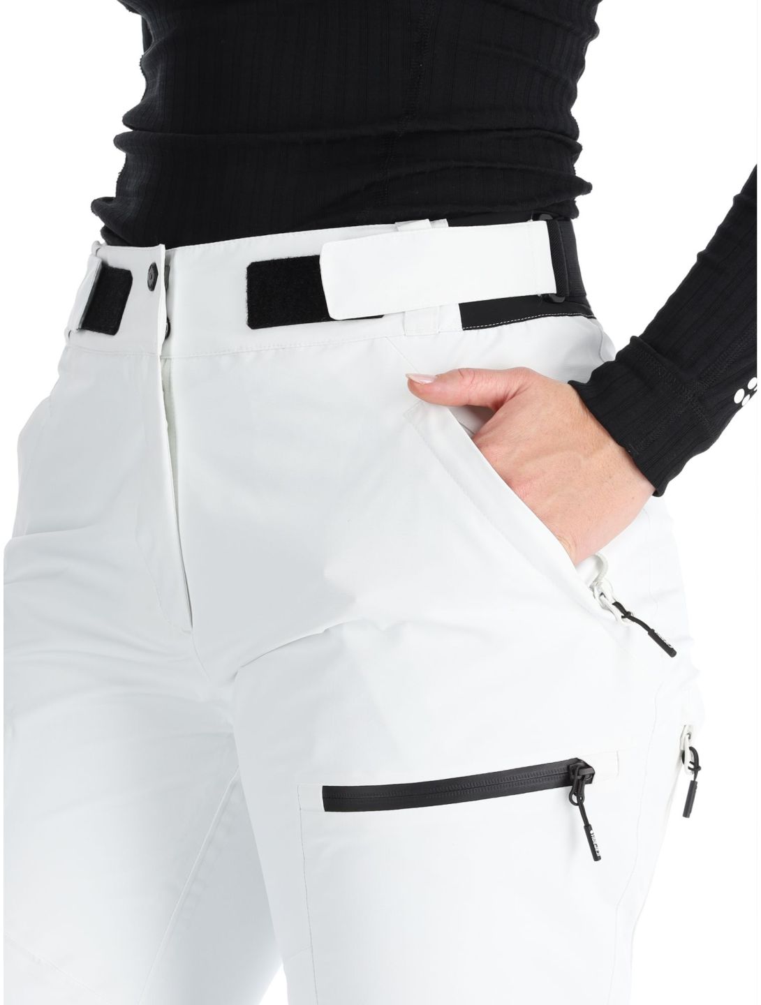 Icepeak, Calau pantalon de ski à coque dure femmes Natural White blanc 