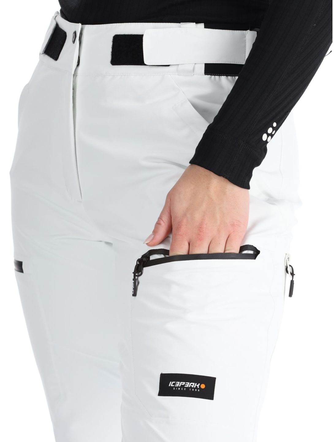 Icepeak, Calau pantalon de ski à coque dure femmes Natural White blanc 