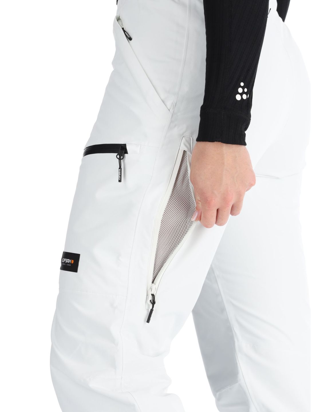 Icepeak, Calau pantalon de ski à coque dure femmes Natural White blanc 