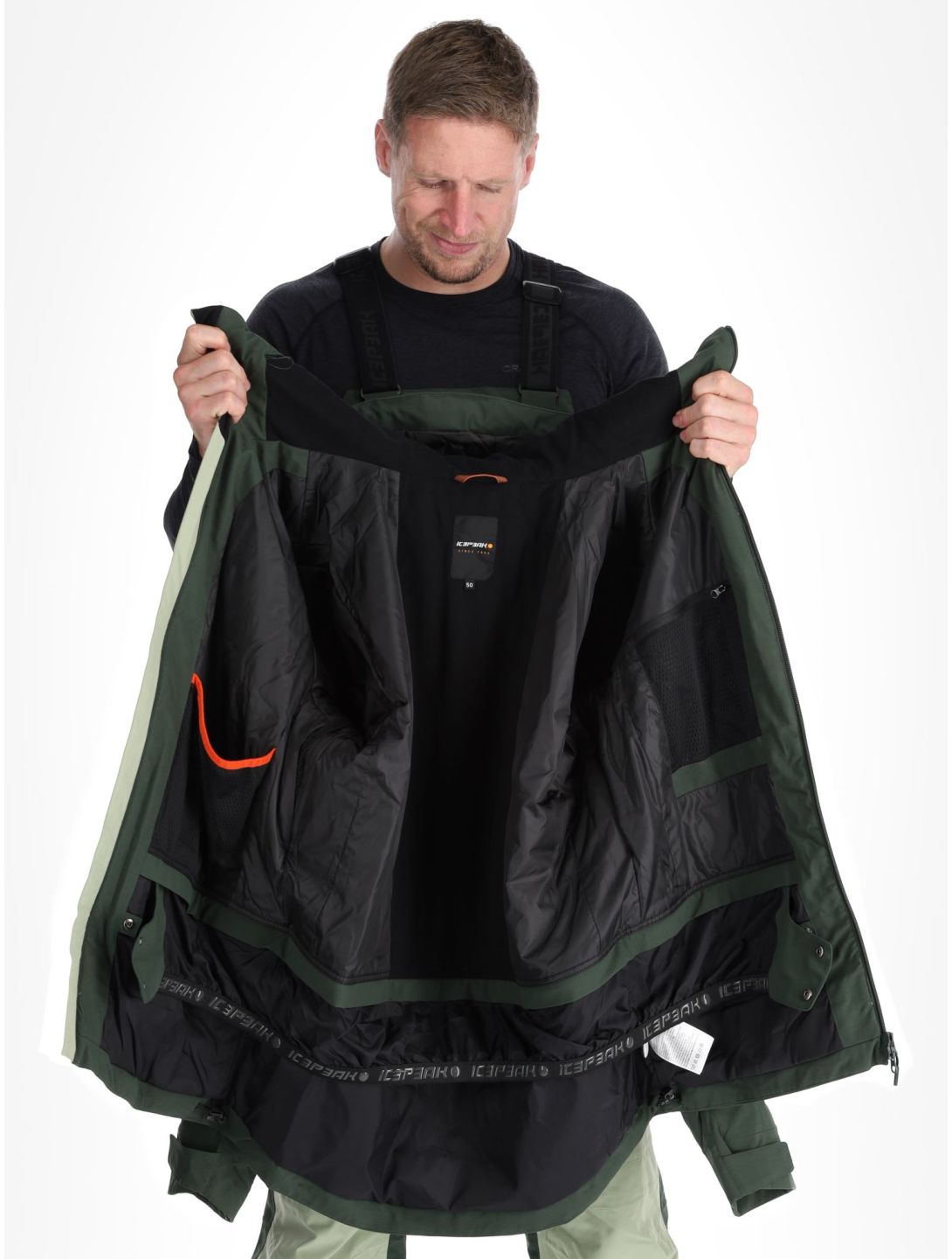 Icepeak, Cale veste de ski hommes Asparagus vert 