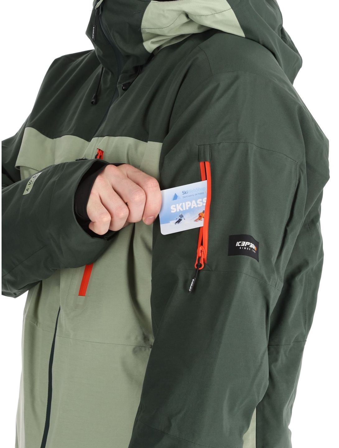 Icepeak, Cale veste de ski hommes Asparagus vert 