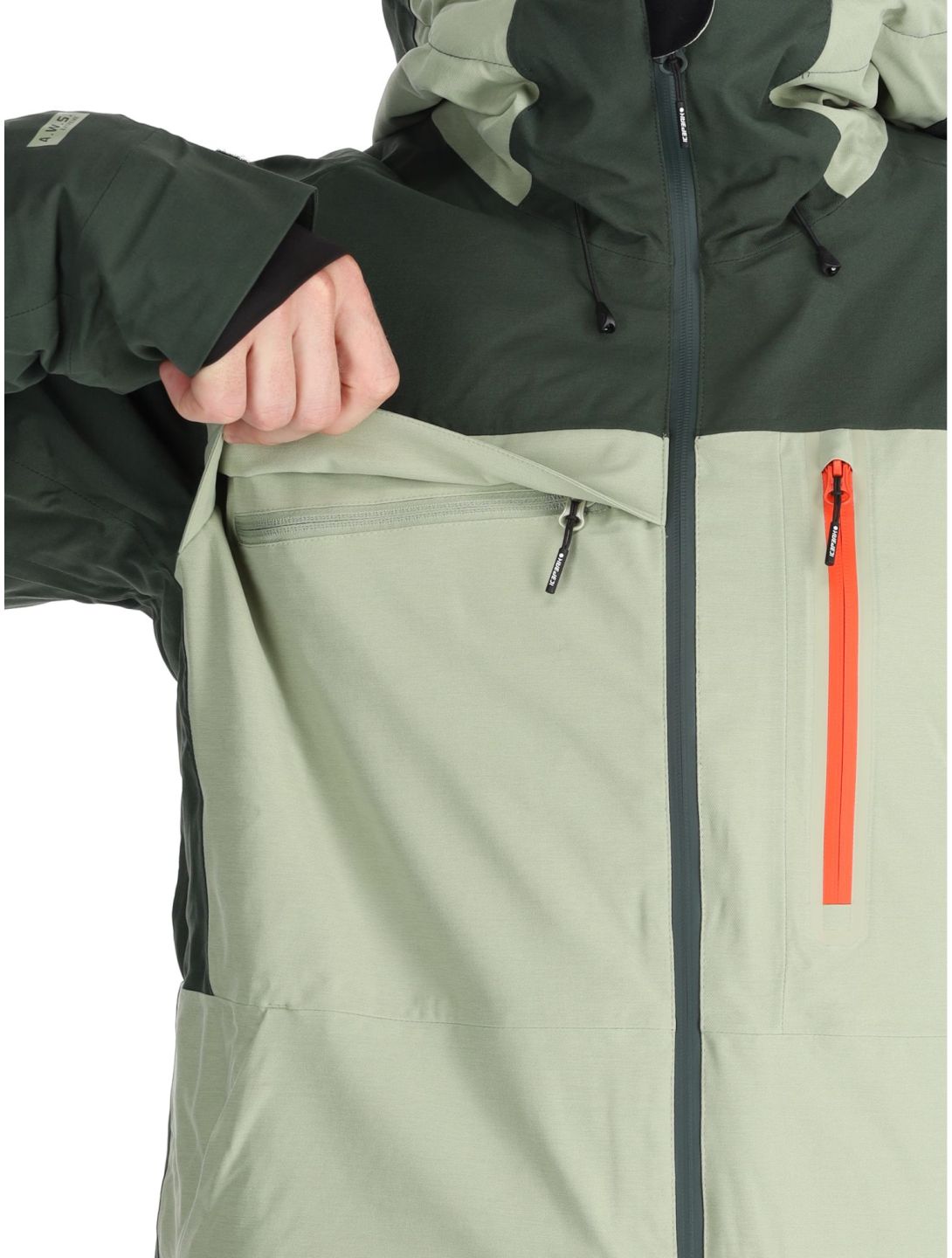 Icepeak, Cale veste de ski hommes Asparagus vert 