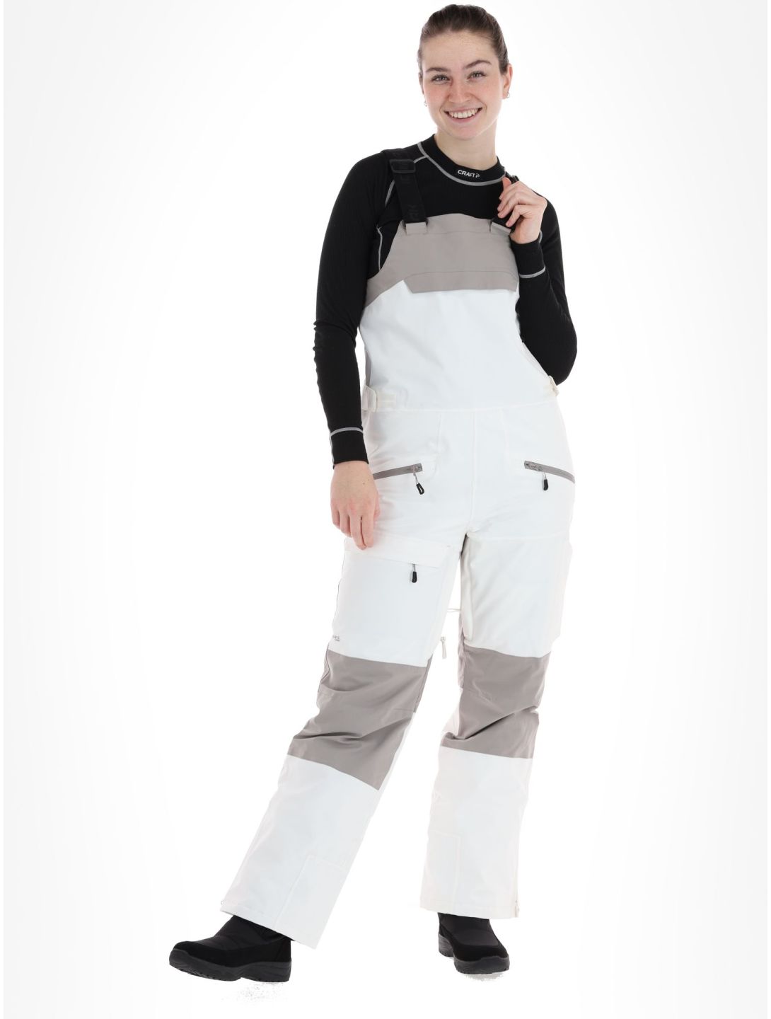 Icepeak, Cantrall pantalon de ski BIB femmes Powder blanc 