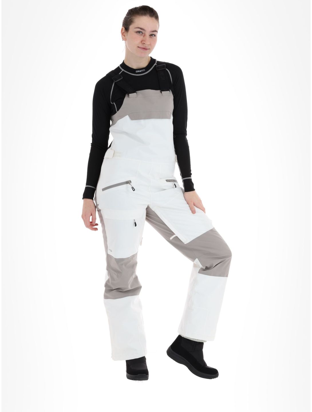 Icepeak, Cantrall pantalon de ski BIB femmes Powder blanc 