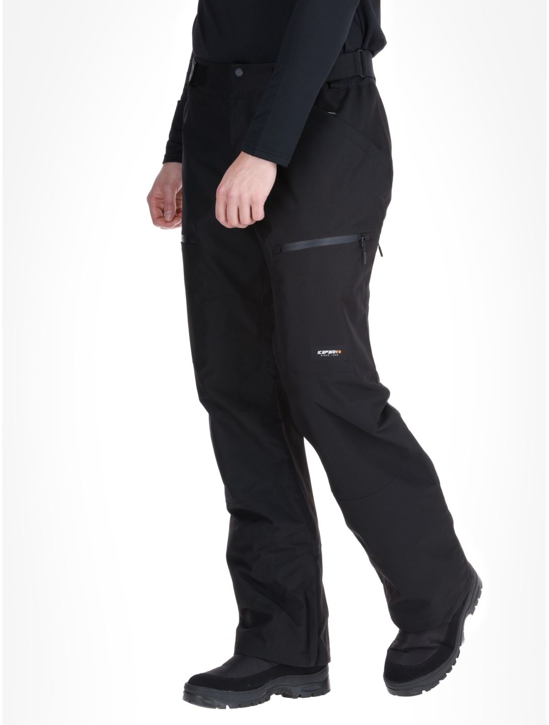 Icepeak, Caspian pantalon de ski à coque dure hommes Black noir 