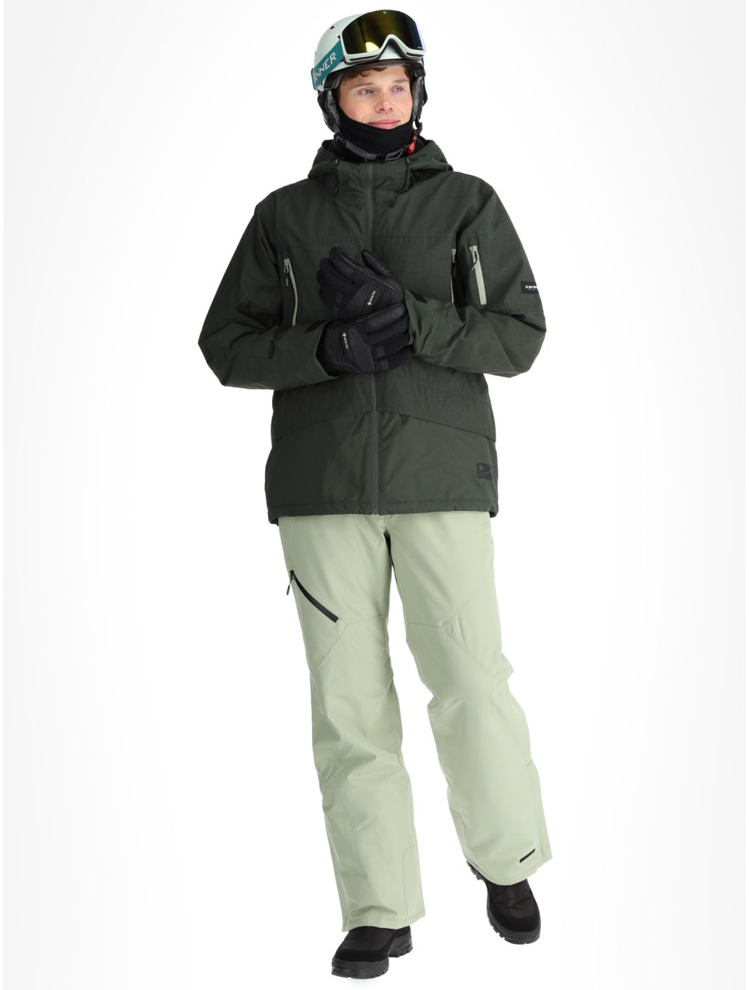 Icepeak, Castres veste de ski hommes Dark Olive vert 