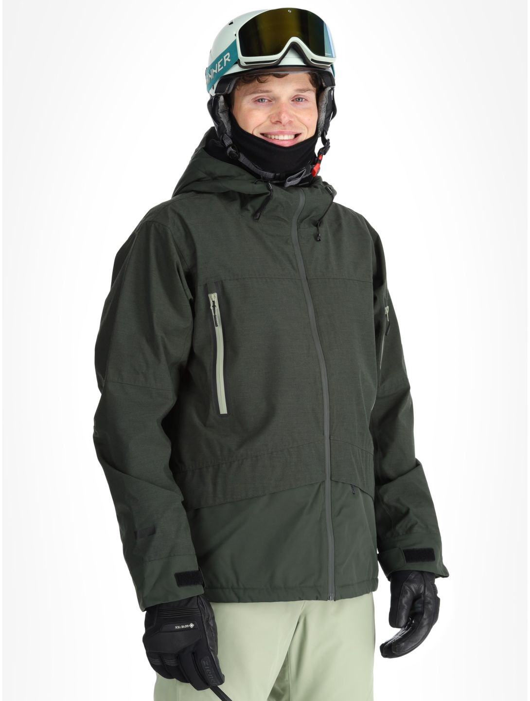 Icepeak, Castres veste de ski hommes Dark Olive vert 