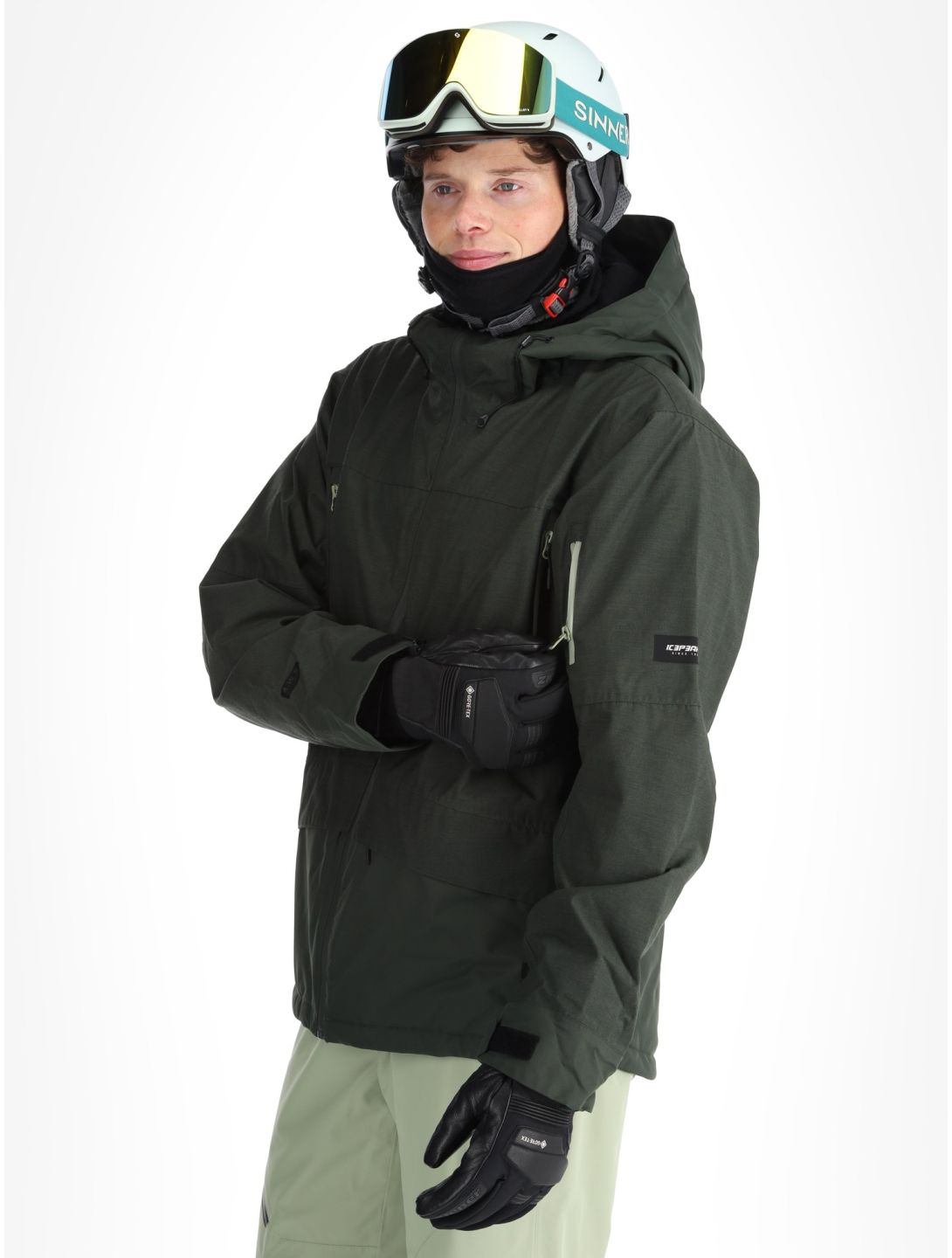 Icepeak, Castres veste de ski hommes Dark Olive vert 