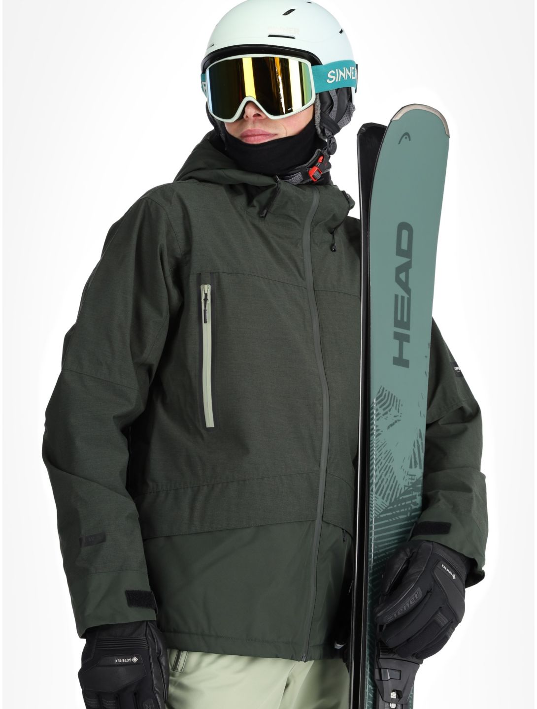 Icepeak, Castres veste de ski hommes Dark Olive vert 