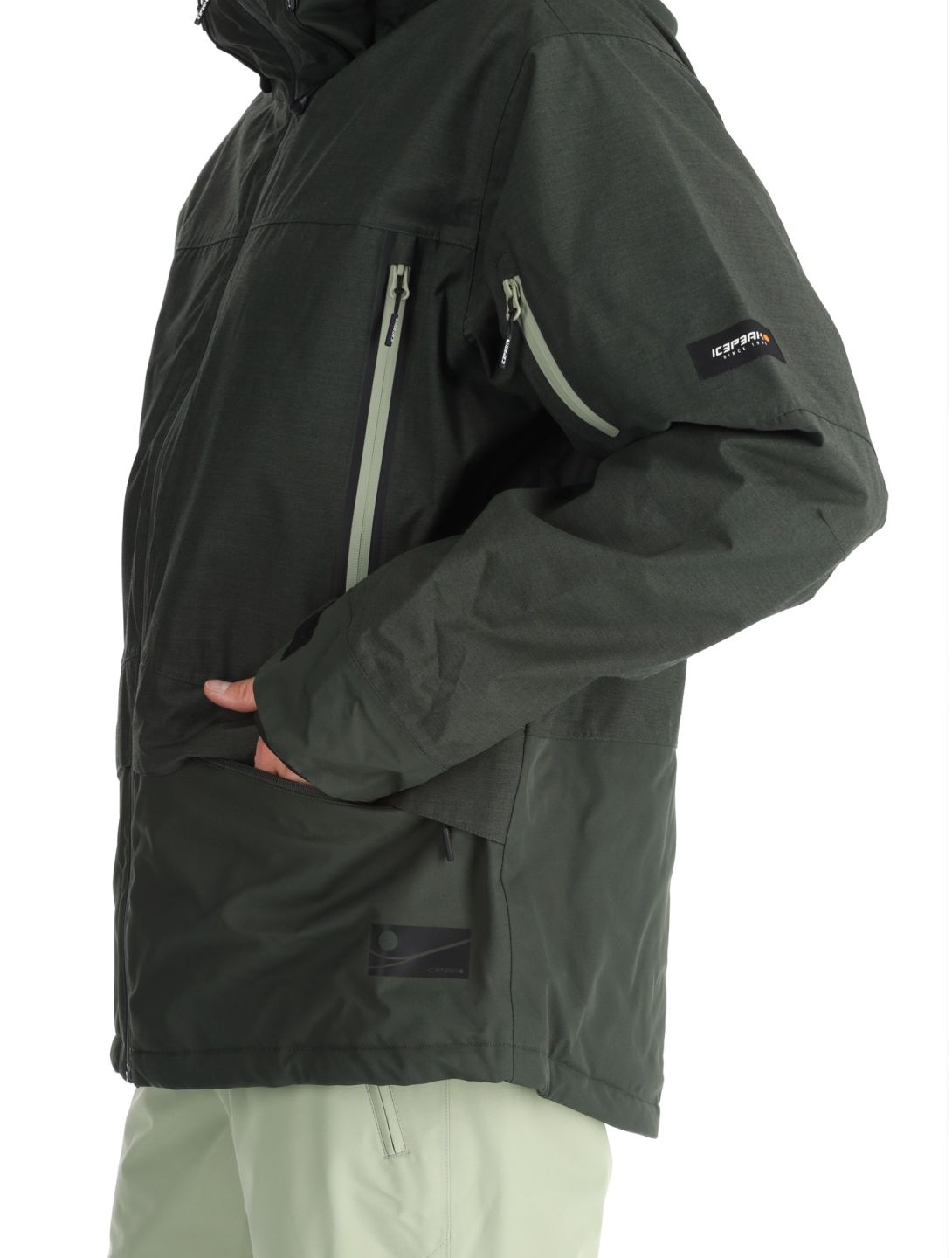 Icepeak, Castres veste de ski hommes Dark Olive vert 