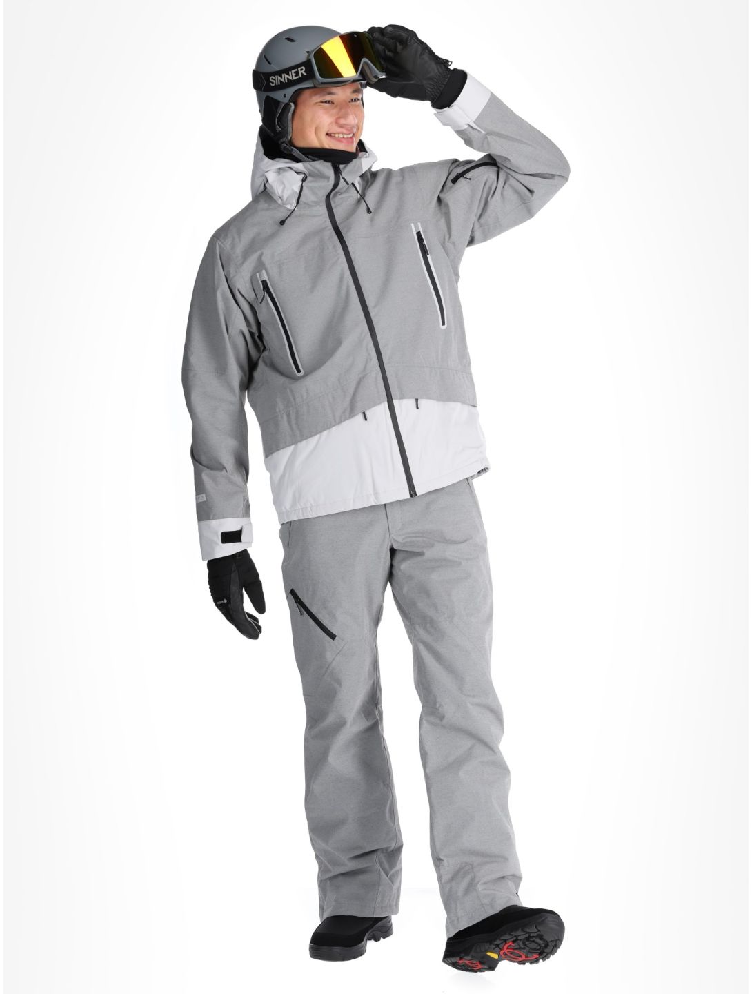 Icepeak, Castres veste de ski hommes Light Grey gris 