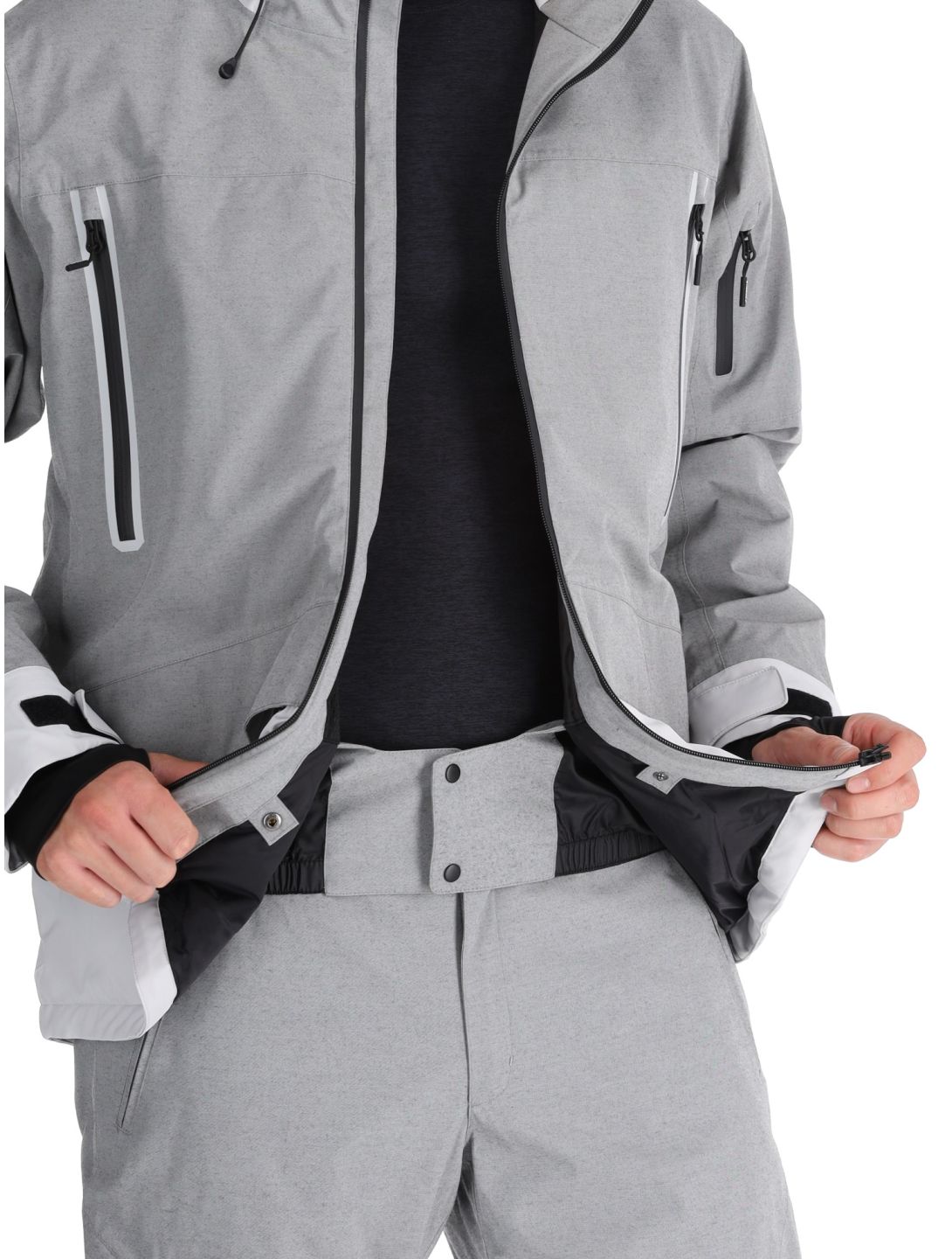 Icepeak, Castres veste de ski hommes Light Grey gris 