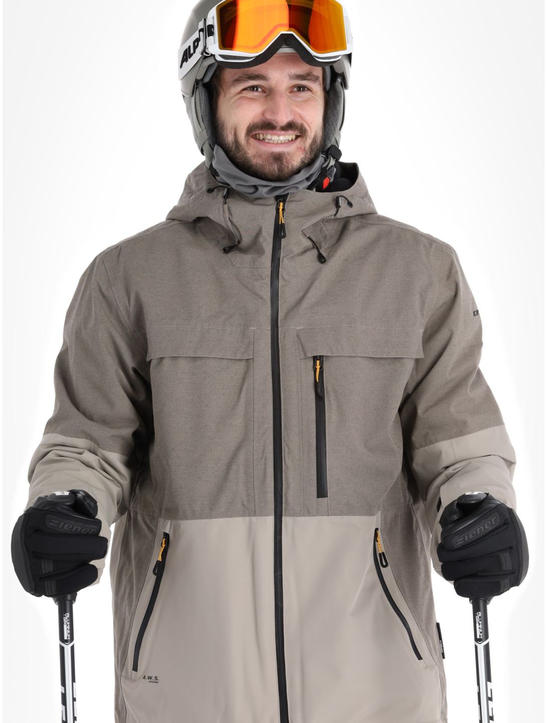 Icepeak, Castres veste de ski hommes Steel Grey gris 