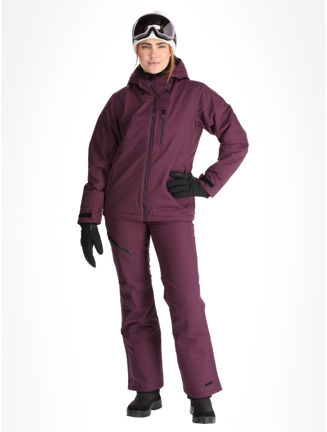 Icepeak, Cathay veste de ski femmes Plum violet 