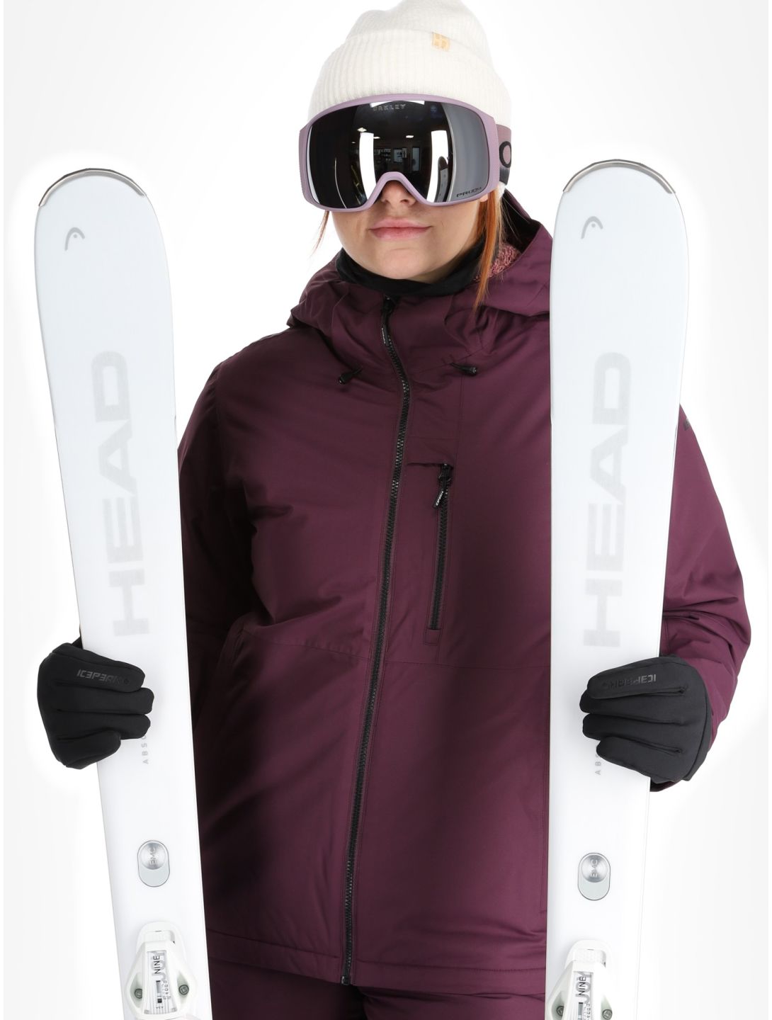 Icepeak, Cathay veste de ski femmes Plum violet 