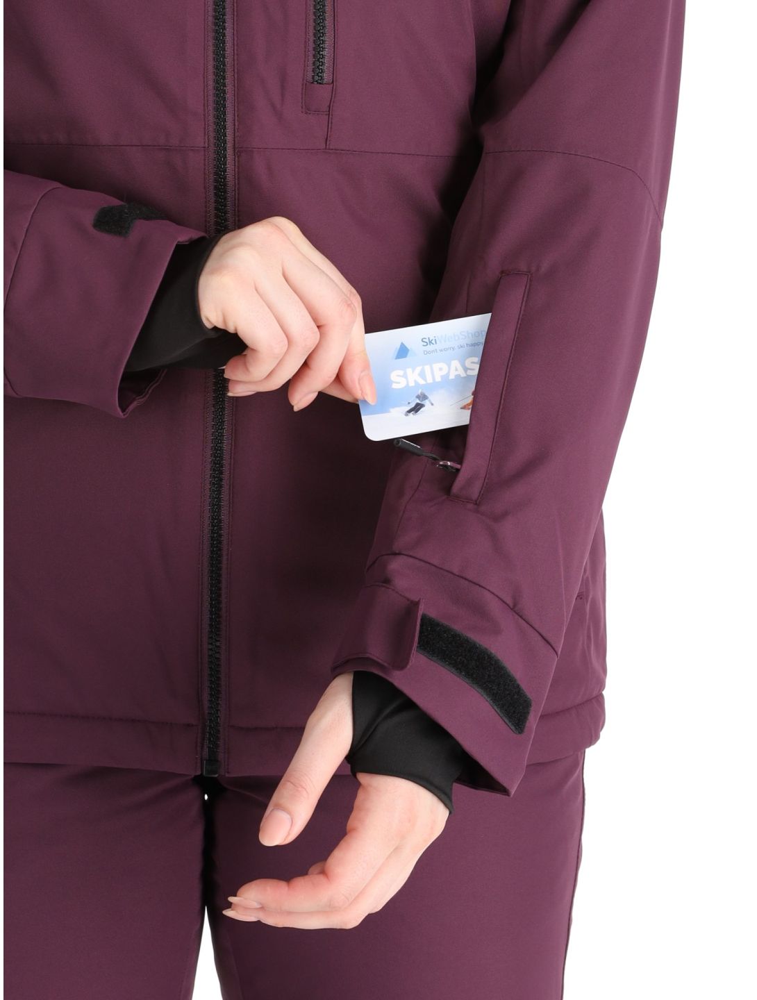 Icepeak, Cathay veste de ski femmes Plum violet 