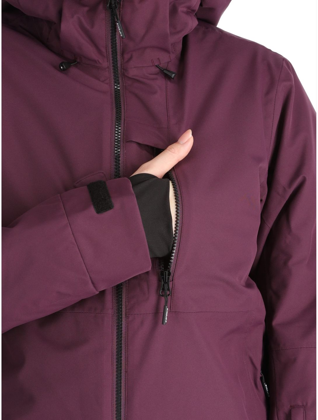 Icepeak, Cathay veste de ski femmes Plum violet 